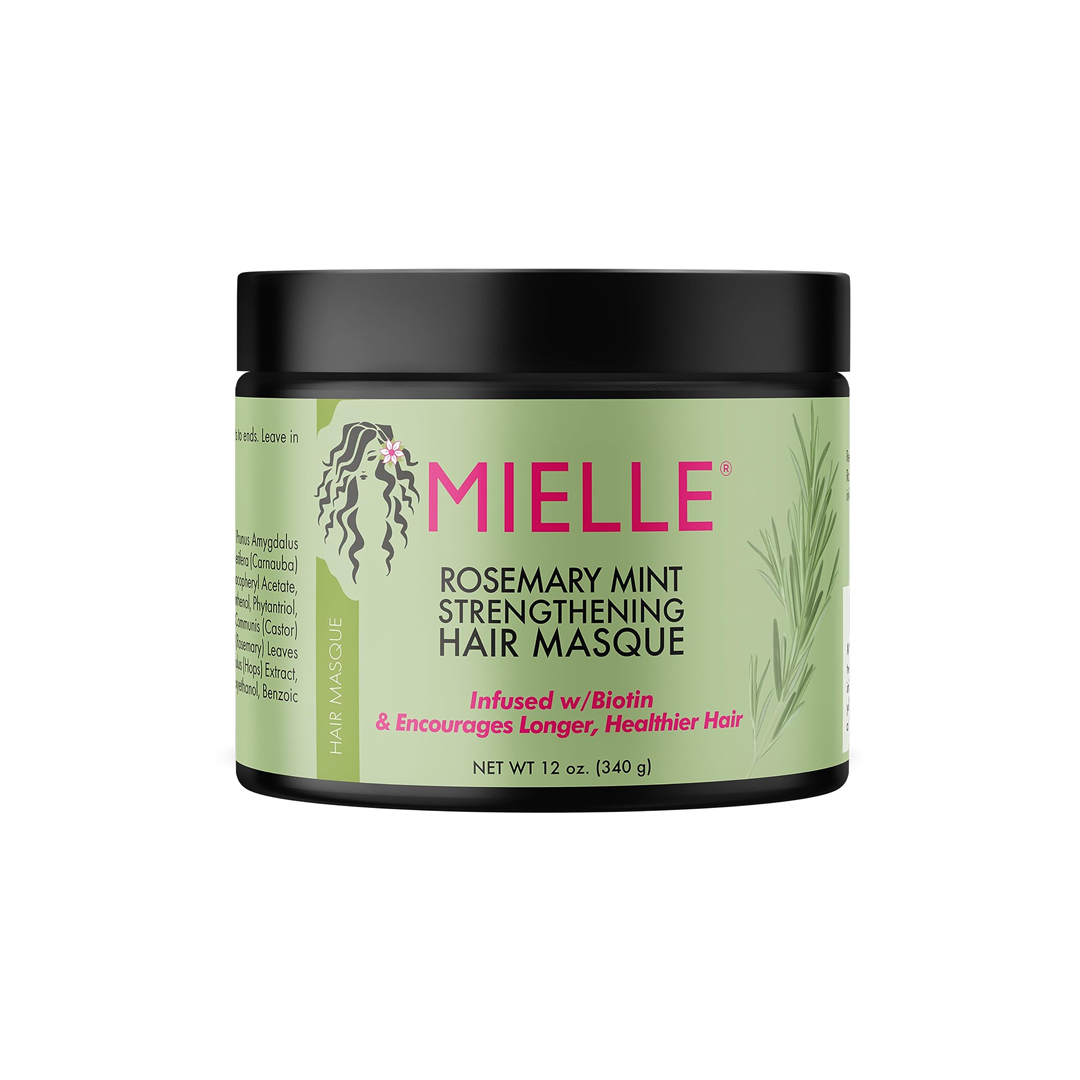 Mielle Rosemary Mint Strengthening Hair Masque (340ml) - Image 3