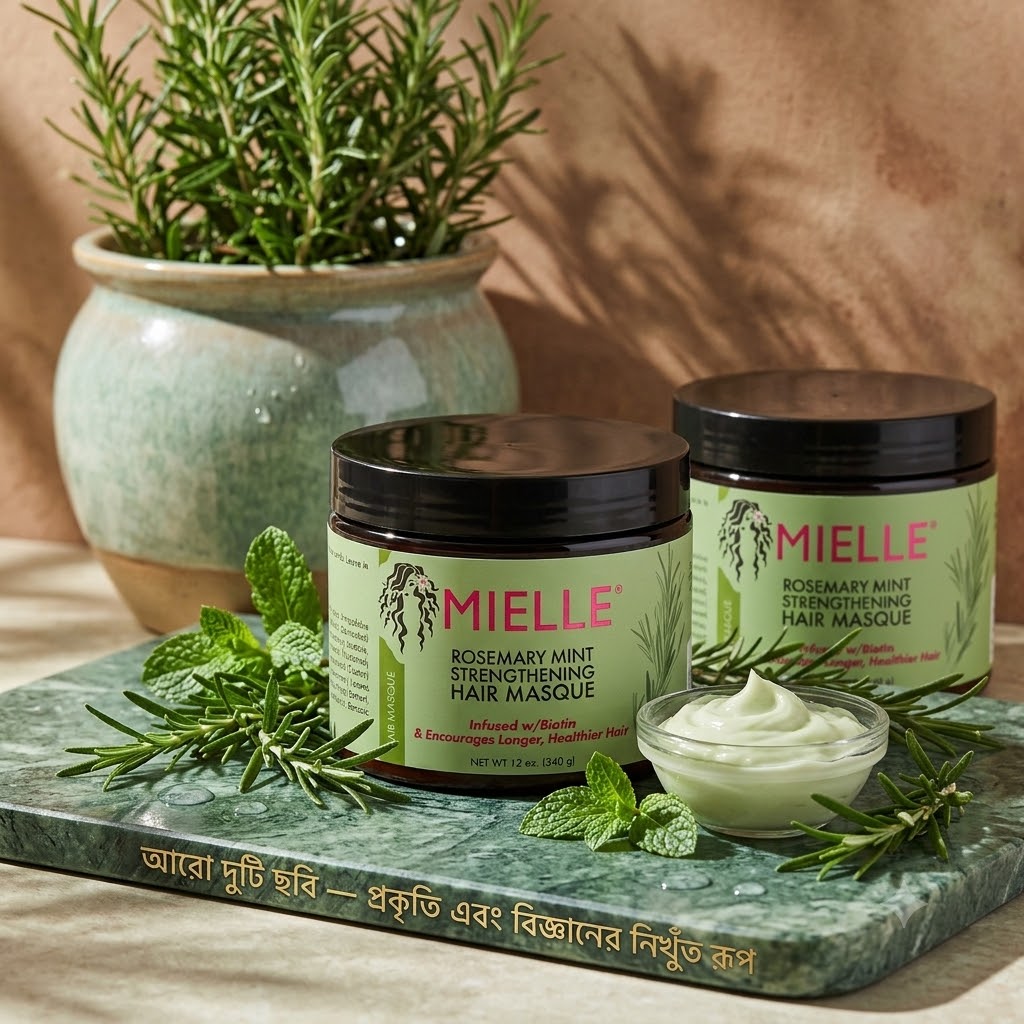 Mielle Rosemary Mint Strengthening Hair Masque (340ml) - Image 2